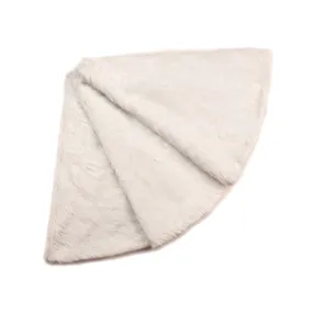 150cm Faux Fur Christmas Tree Skirt White 150004
