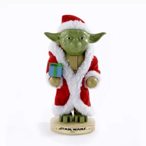 9" Yoda in Santa Robe Nutcracker