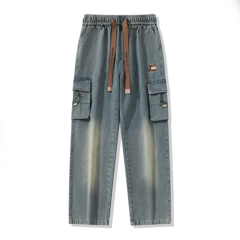 Ader Stone Washed Baggy Jeans