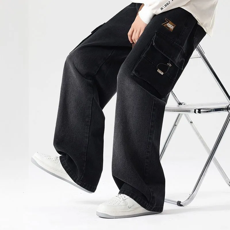 Ader Stone Washed Baggy Jeans
