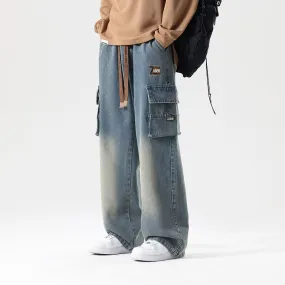 Ader Stone Washed Baggy Jeans