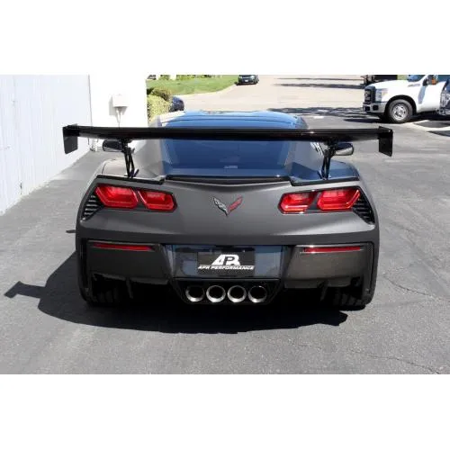 Adjustable Wing with Spoiler Delete 71" Corvette 2014-18 #AS-107079  | APR Performance
