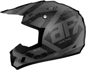 AFX FX-17 Helmet - Attack - Frost Gray/Matte Black - Large 0110-7139