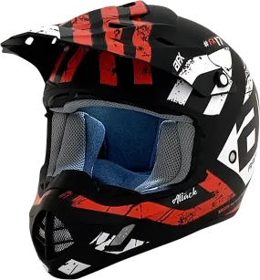 AFX FX-17 Helmet - Attack - Matte Black/Red - 3XL - Part Number 0110-7639
