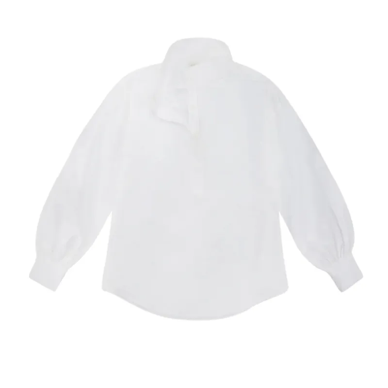 Anaya Popover Shirt - White Poplin