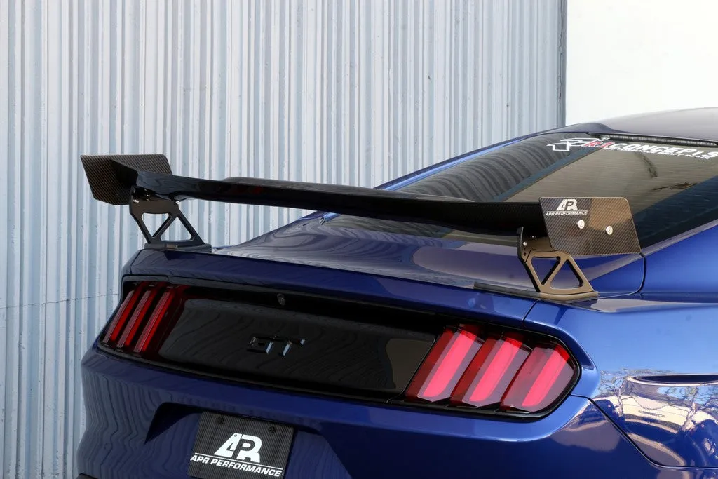 APR GTC-200 Adjustable Wing (Carbon Fibre) for Mustang 2018-23 w/ OEM Spoiler | #AS-106018 | APR Performance
