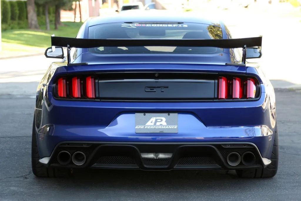APR GTC-200 Adjustable Wing (Carbon Fibre) for Mustang 2018-23 w/ OEM Spoiler | #AS-106018 | APR Performance
