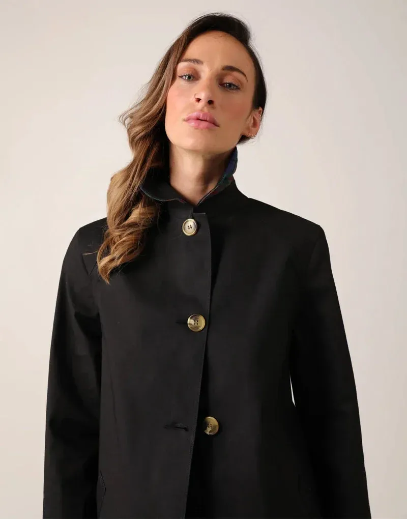 Article 9 swing coat - black