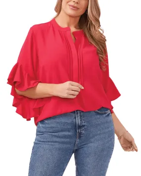 Aubrey Ruffle Sleeve Blouse | GERANIUM