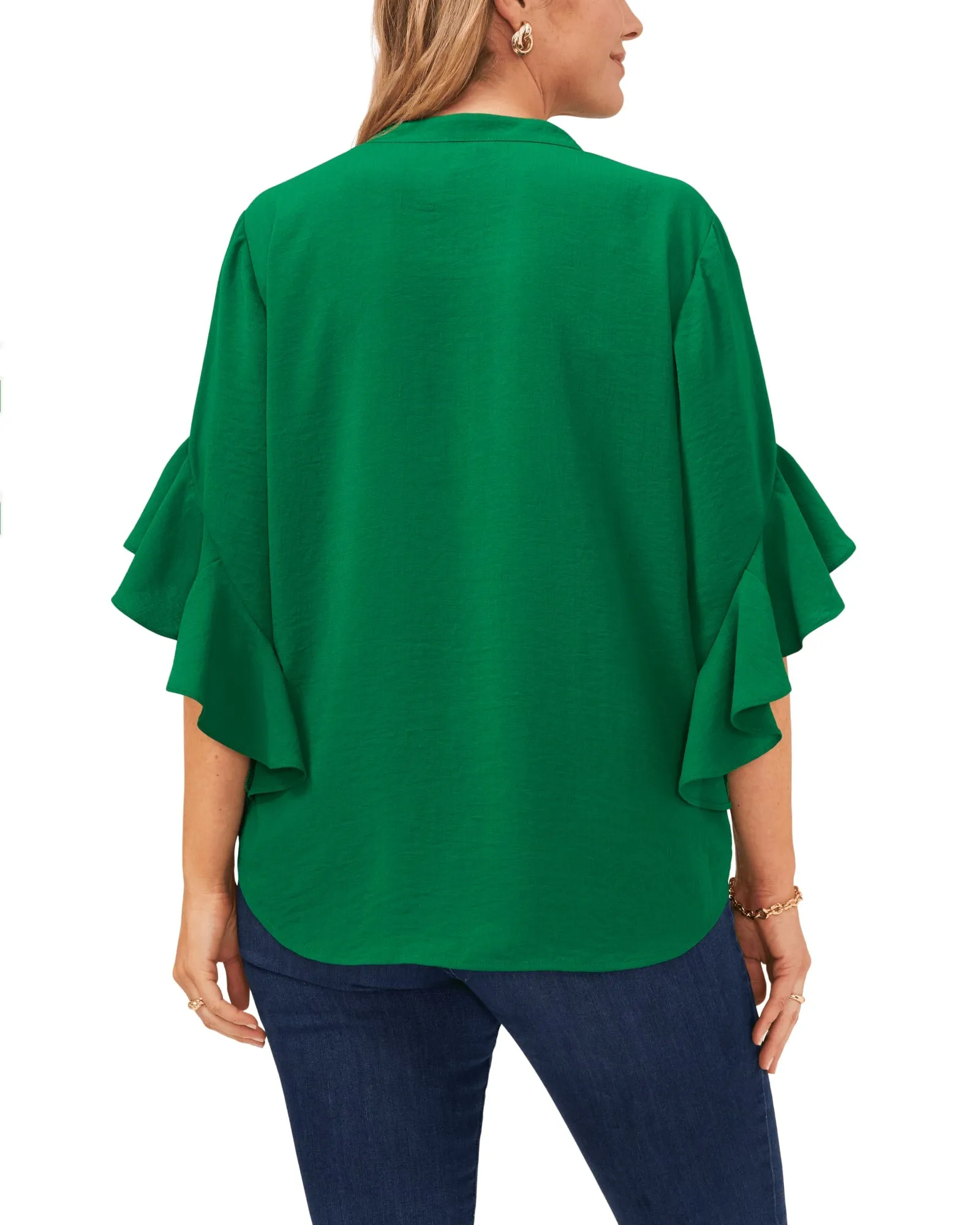Aubrey Ruffle Sleeve Blouse | RICH MEADOW