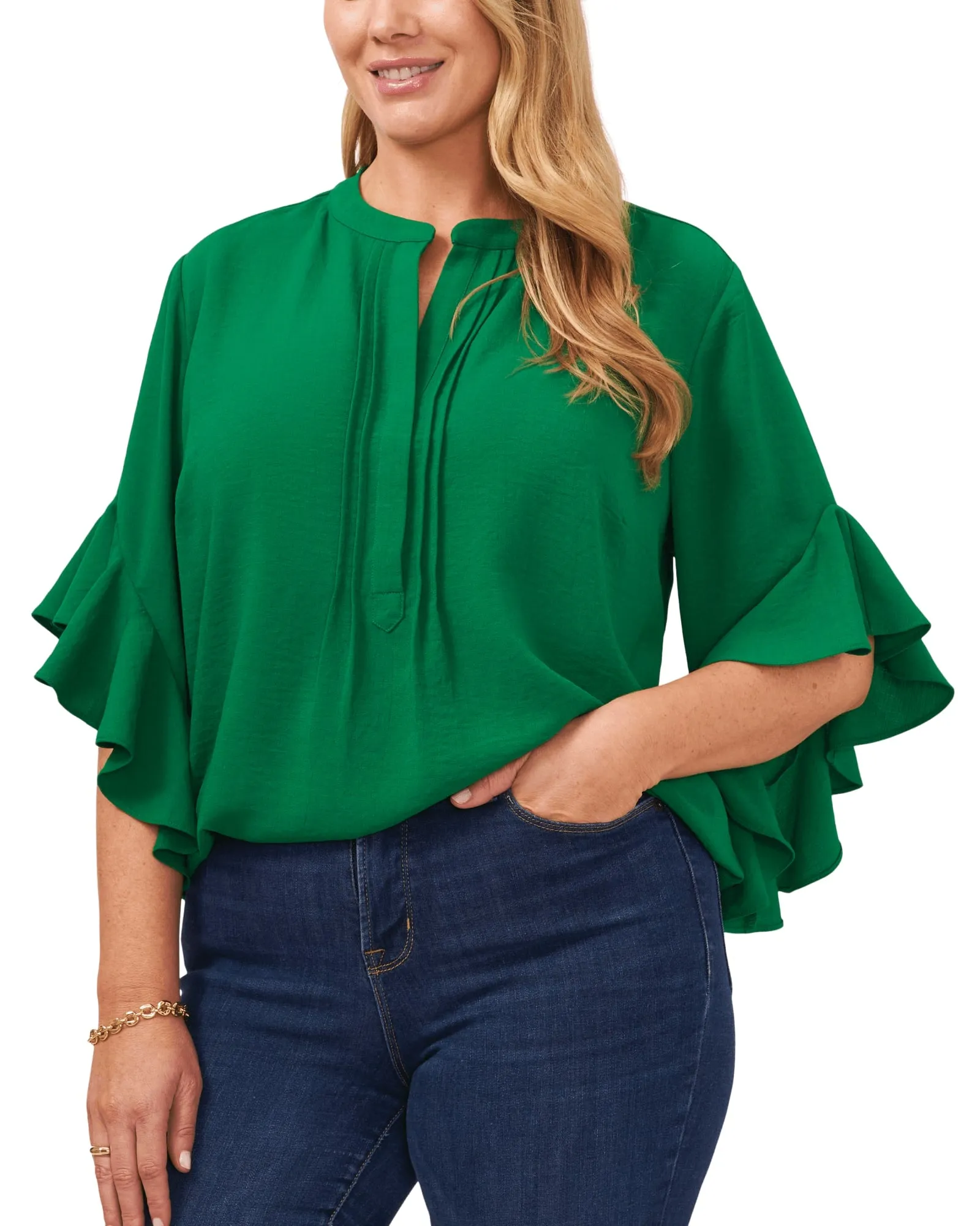 Aubrey Ruffle Sleeve Blouse | RICH MEADOW