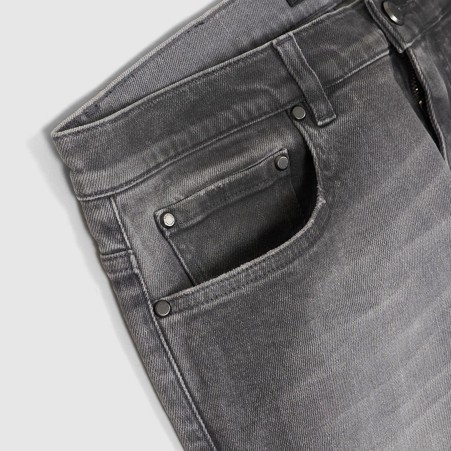 Belstaff 5-Pocket Heavy Washed Black Denim Jeans