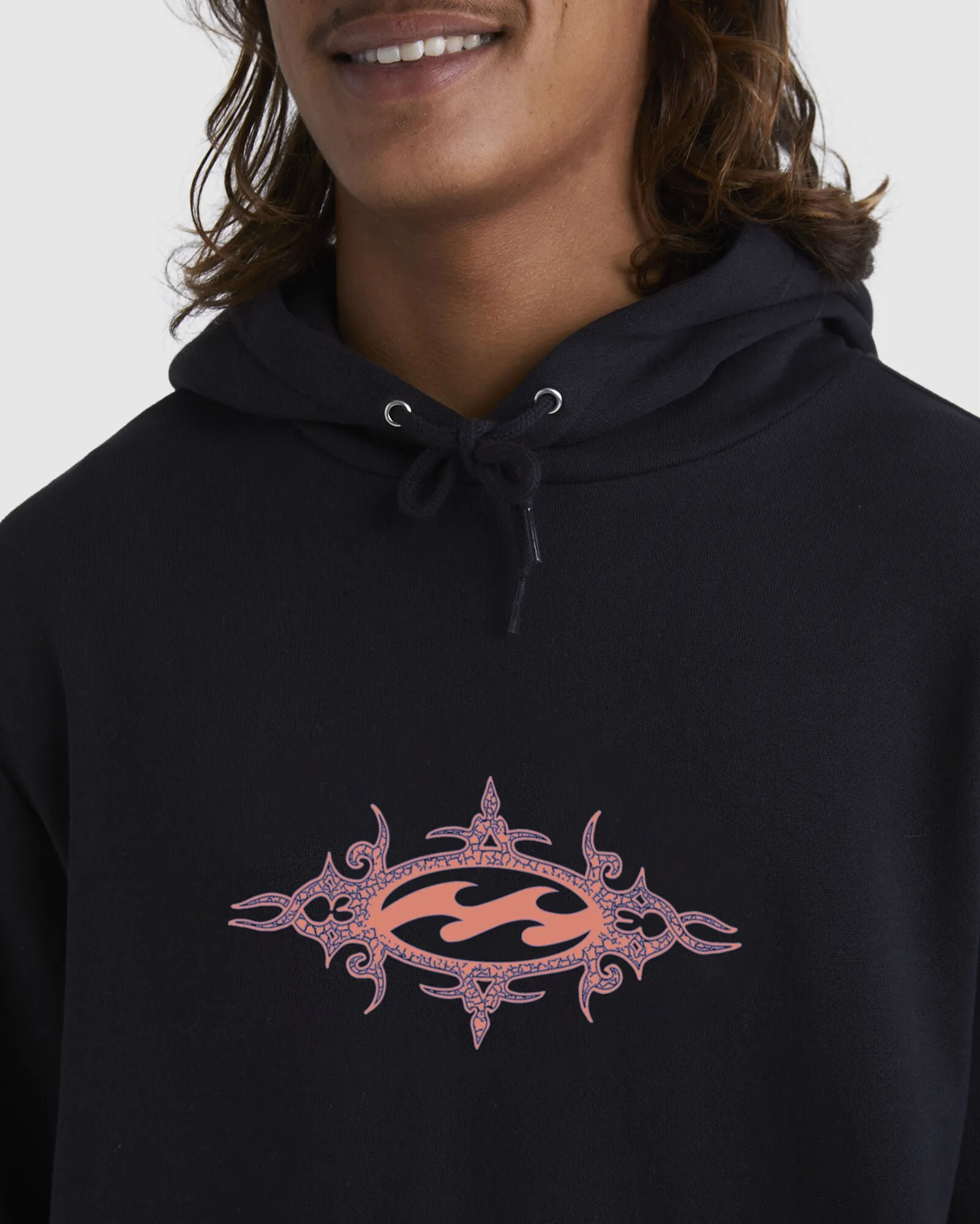 Billabong Tribal Wave Pop Hood - Black