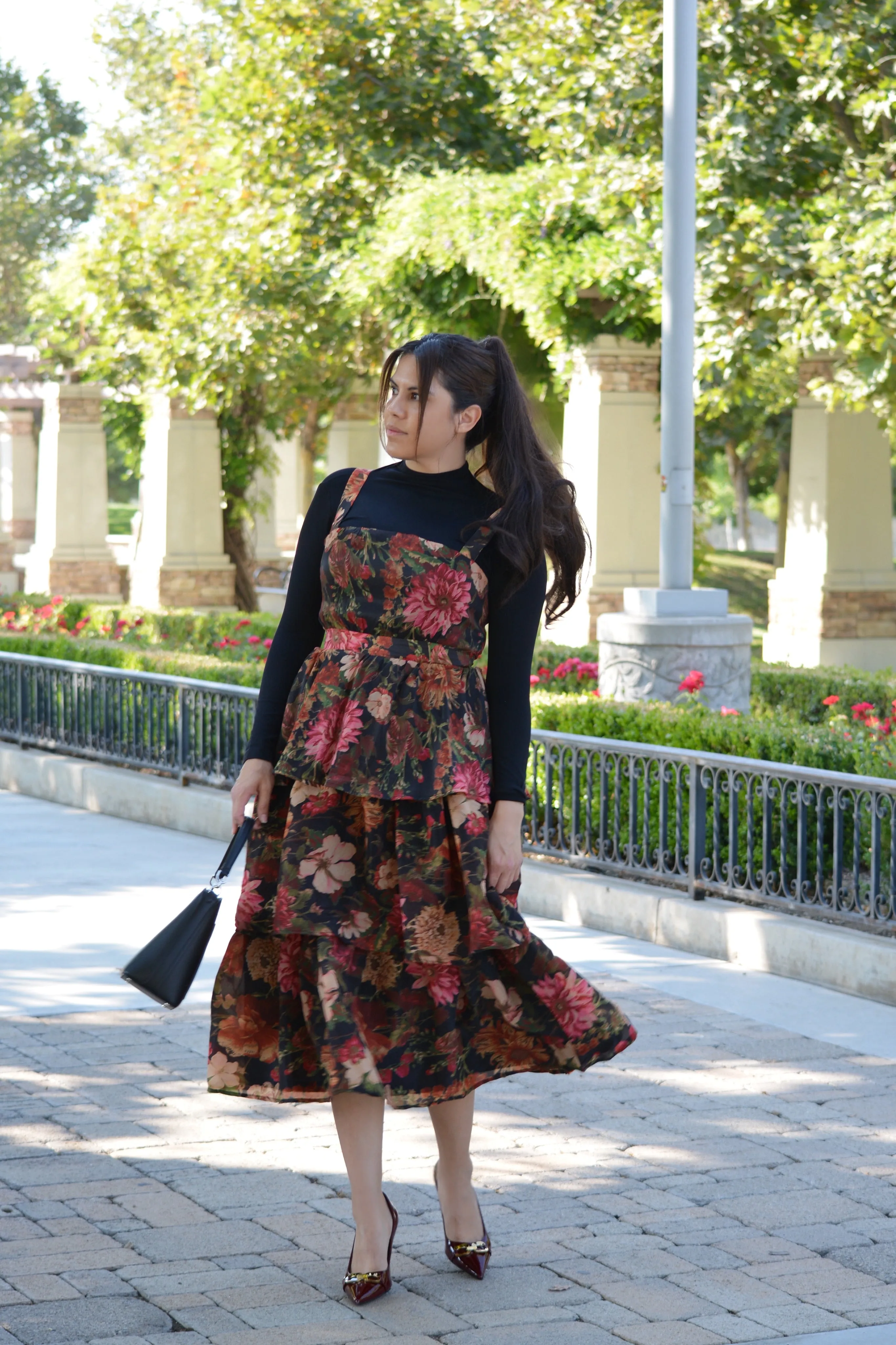 Blair Fall Floral Midi Dress