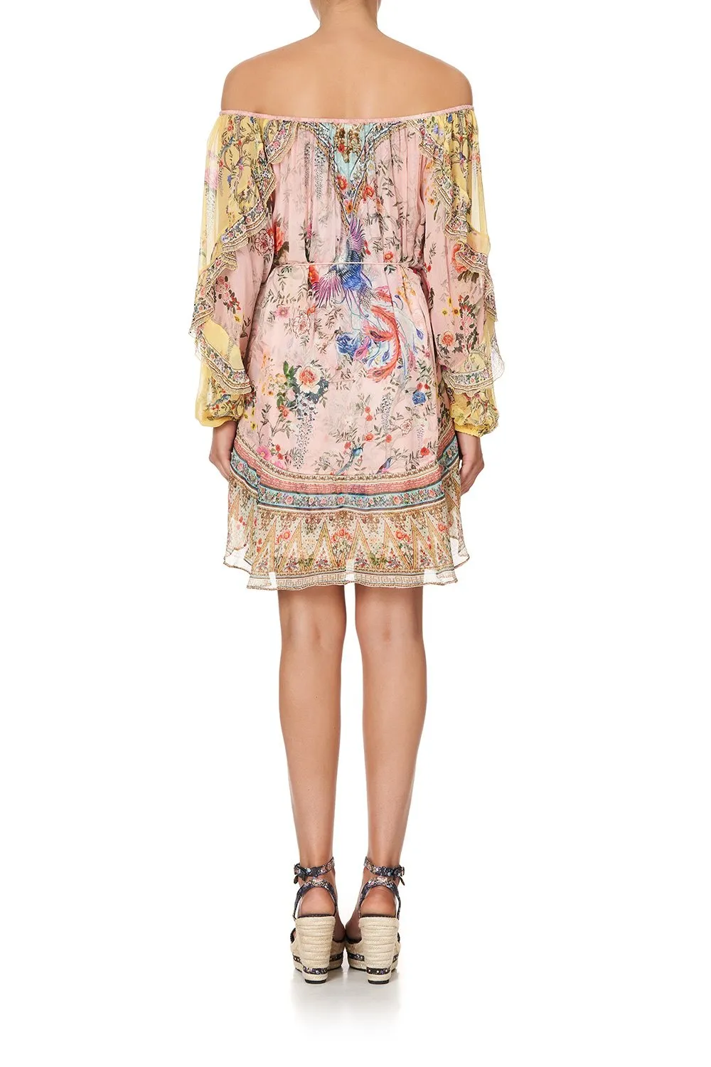 BLOUSON FRILL SLEEVE DRESS PARTY IN THE PALACE