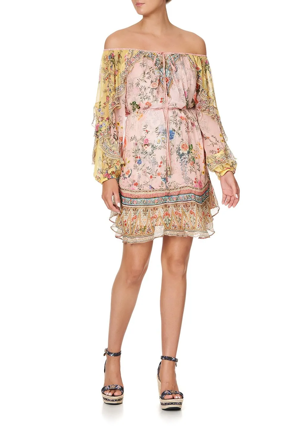 BLOUSON FRILL SLEEVE DRESS PARTY IN THE PALACE