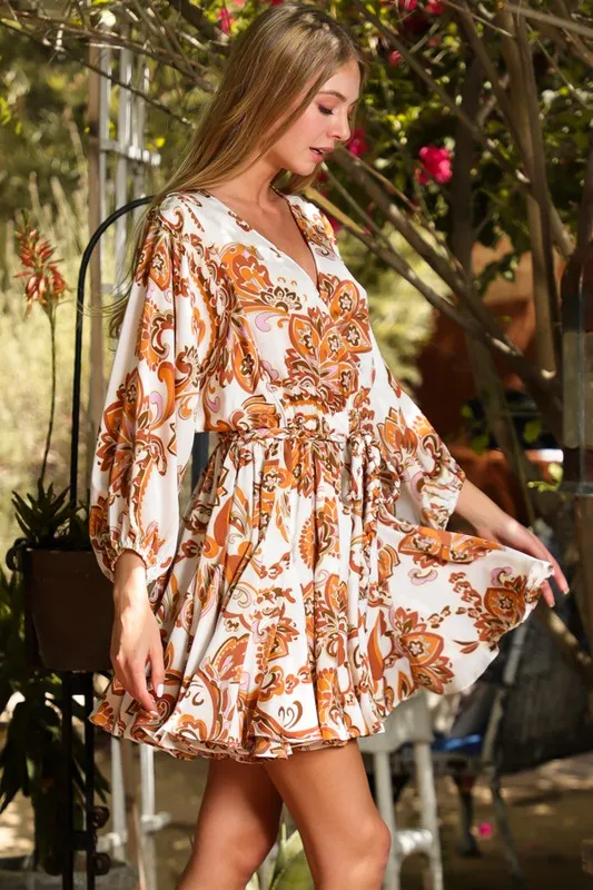 BRAID BELTED MINI DRESS