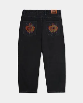 Butter Goods - Spider Denim Jeans - Washed Black