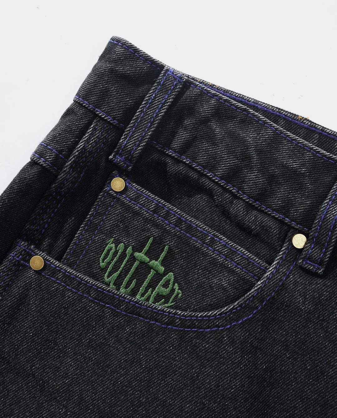 Butter Goods - Spider Denim Jeans - Washed Black