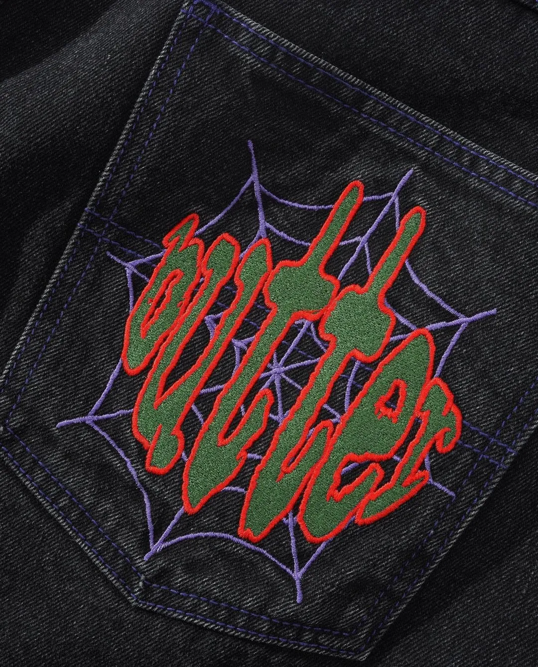 Butter Goods - Spider Denim Jeans - Washed Black