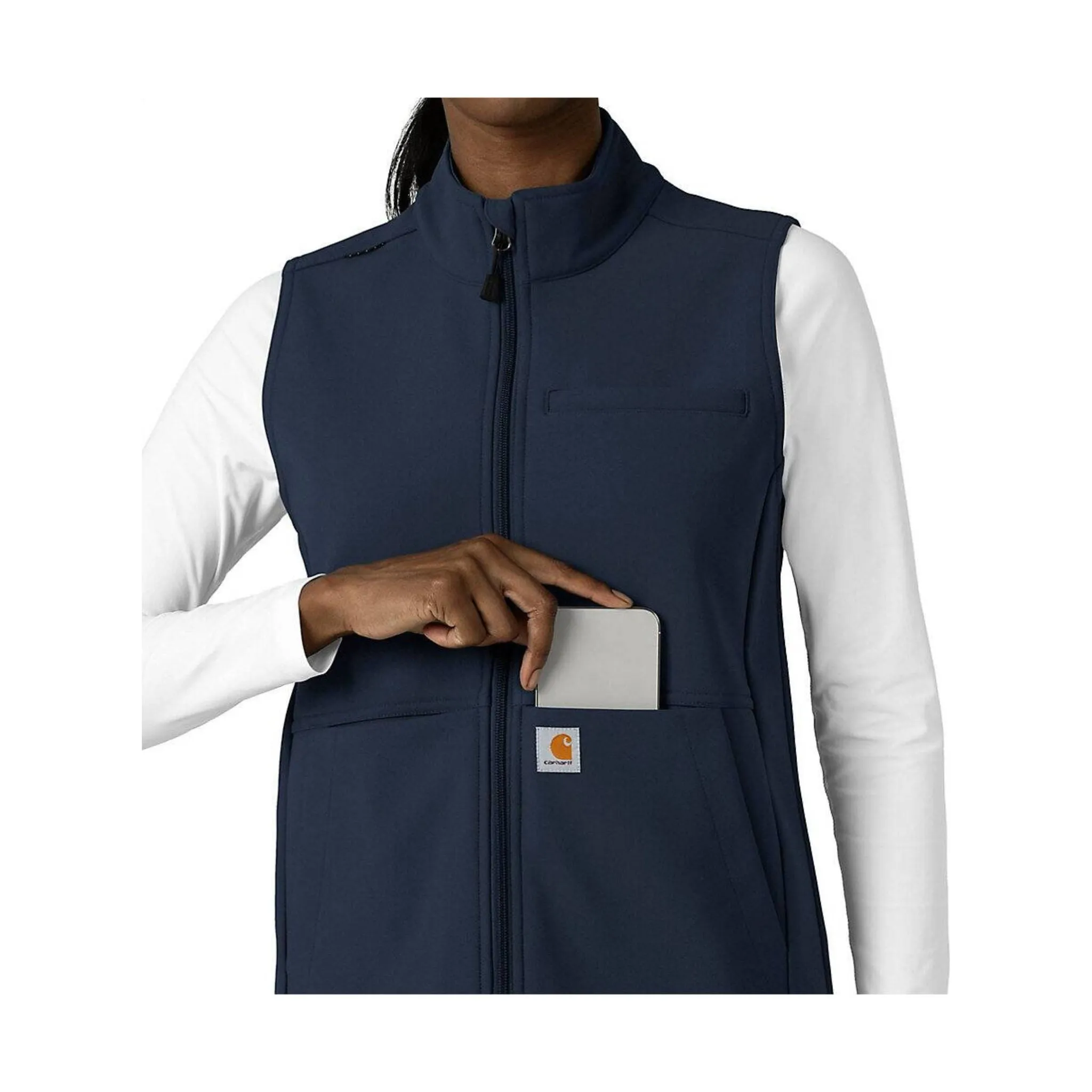 Carhartt Women's Rugged Flex Bonded Fleece Vest - Navy