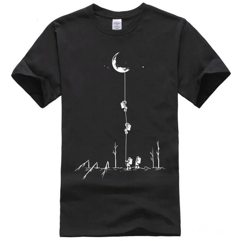 Climb To The Moon Printed Tees
