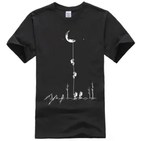 Climb To The Moon Printed Tees