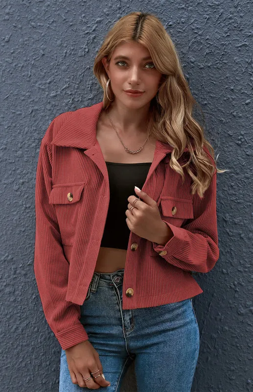 Corduroy Shirt Coat