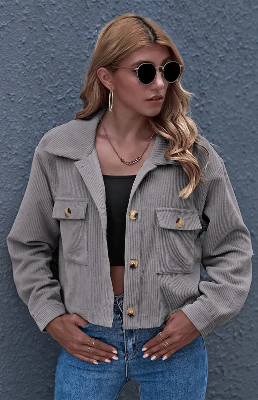 Corduroy Shirt Coat