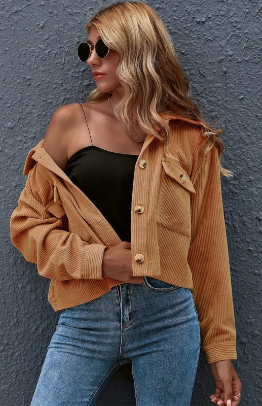 Corduroy Shirt Coat