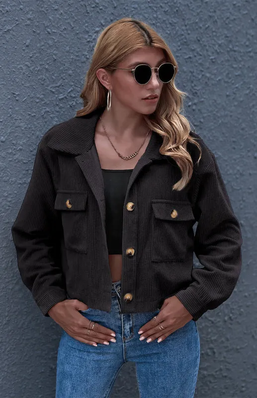 Corduroy Shirt Coat