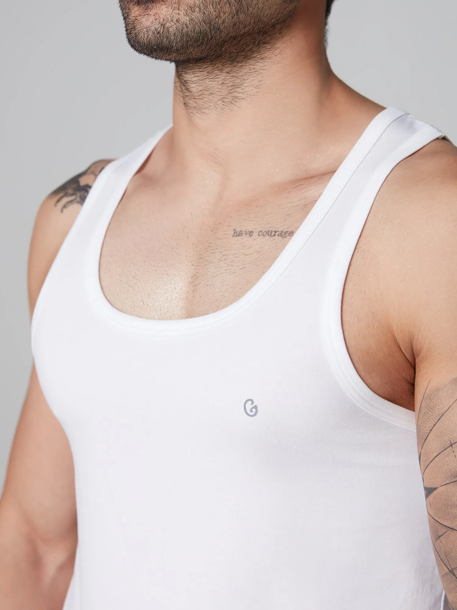 Cotton Cloud Vest GLV001-White