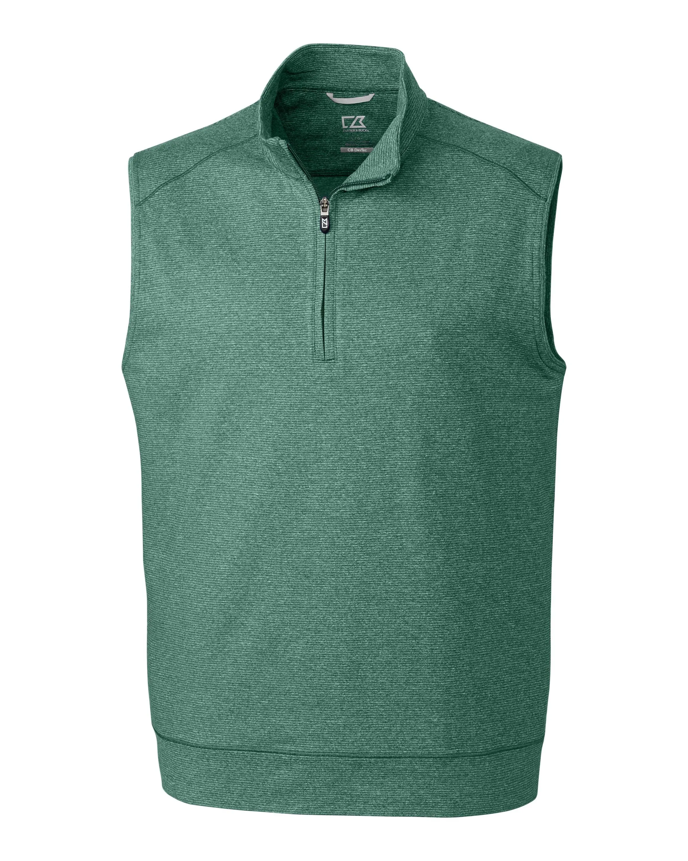 Cutter & Buck Shoreline Half Zip Vest Hunter Heather