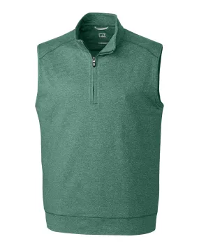 Cutter & Buck Shoreline Half Zip Vest Hunter Heather