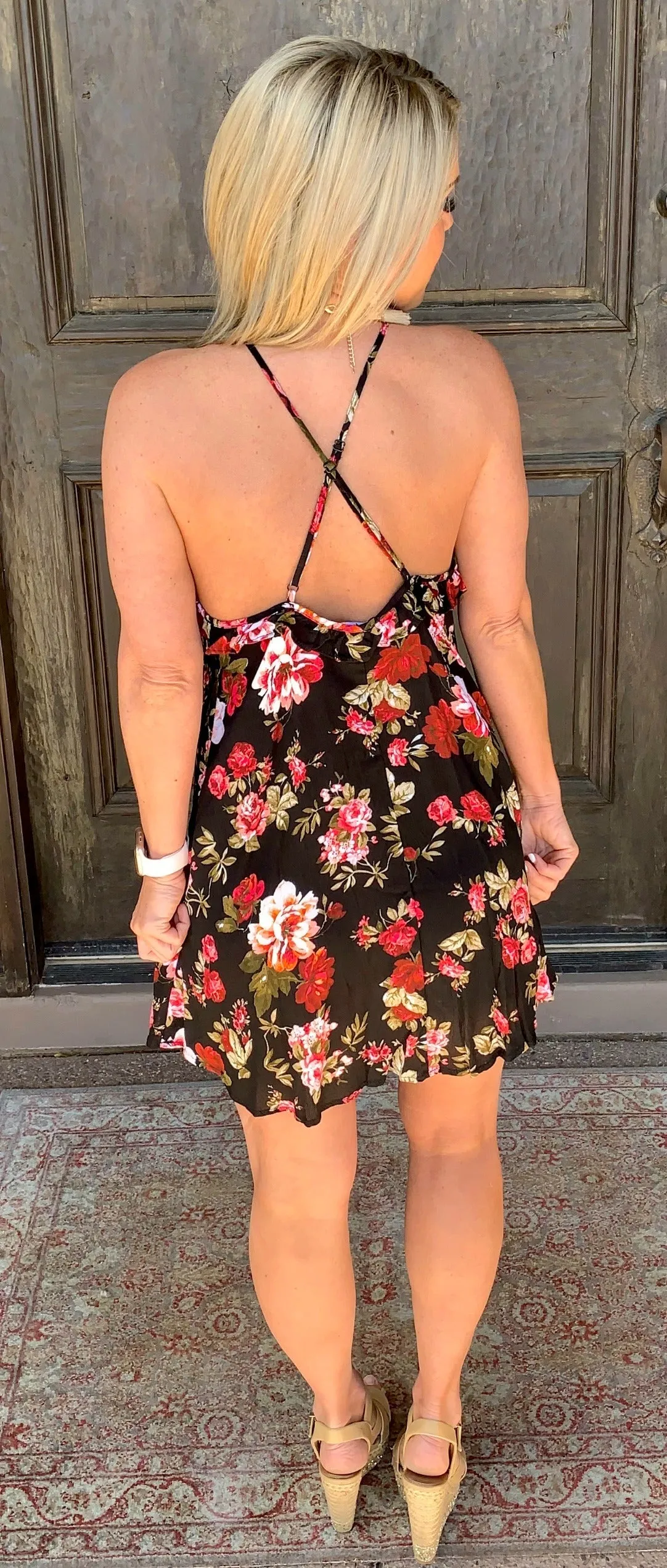 Day Dreaming Floral Dress - Black