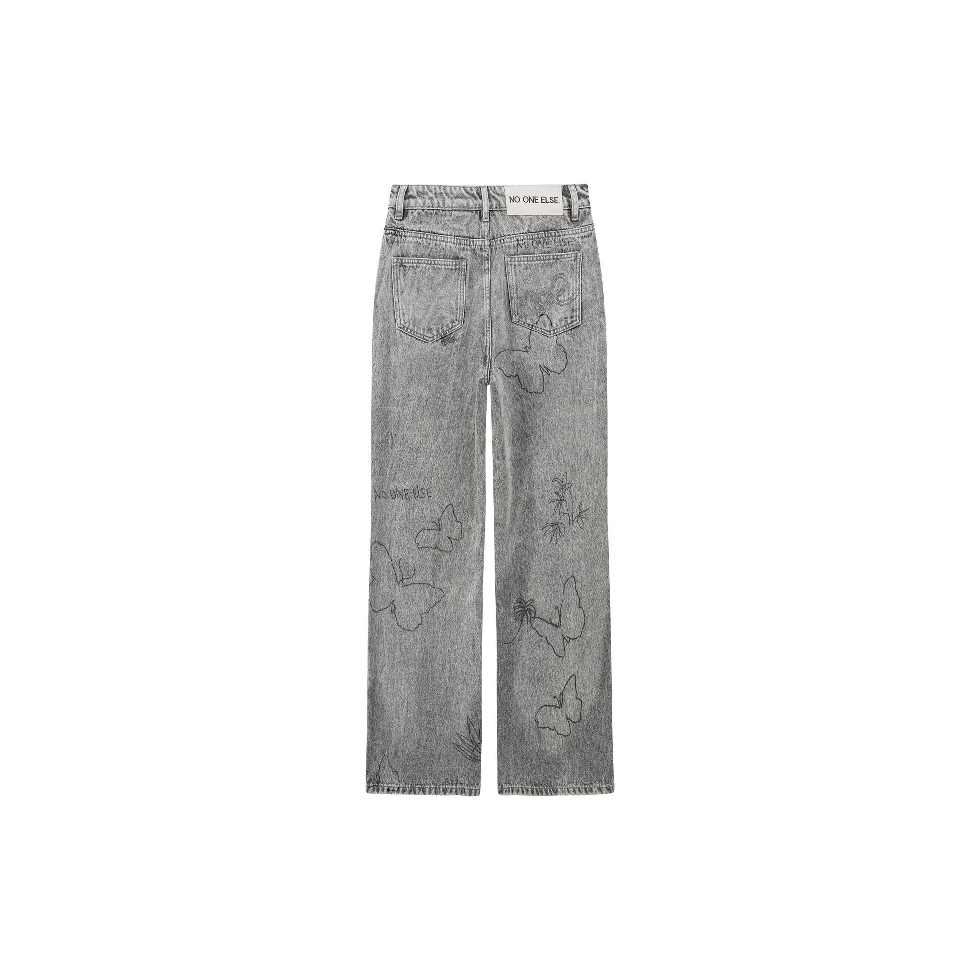 Distressed Vintage Washed Denim Jeans