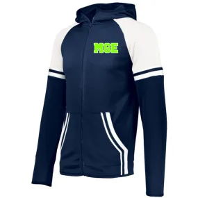 Elite - Retro Grade Jacket with MGE (Varsity Font) - Navy