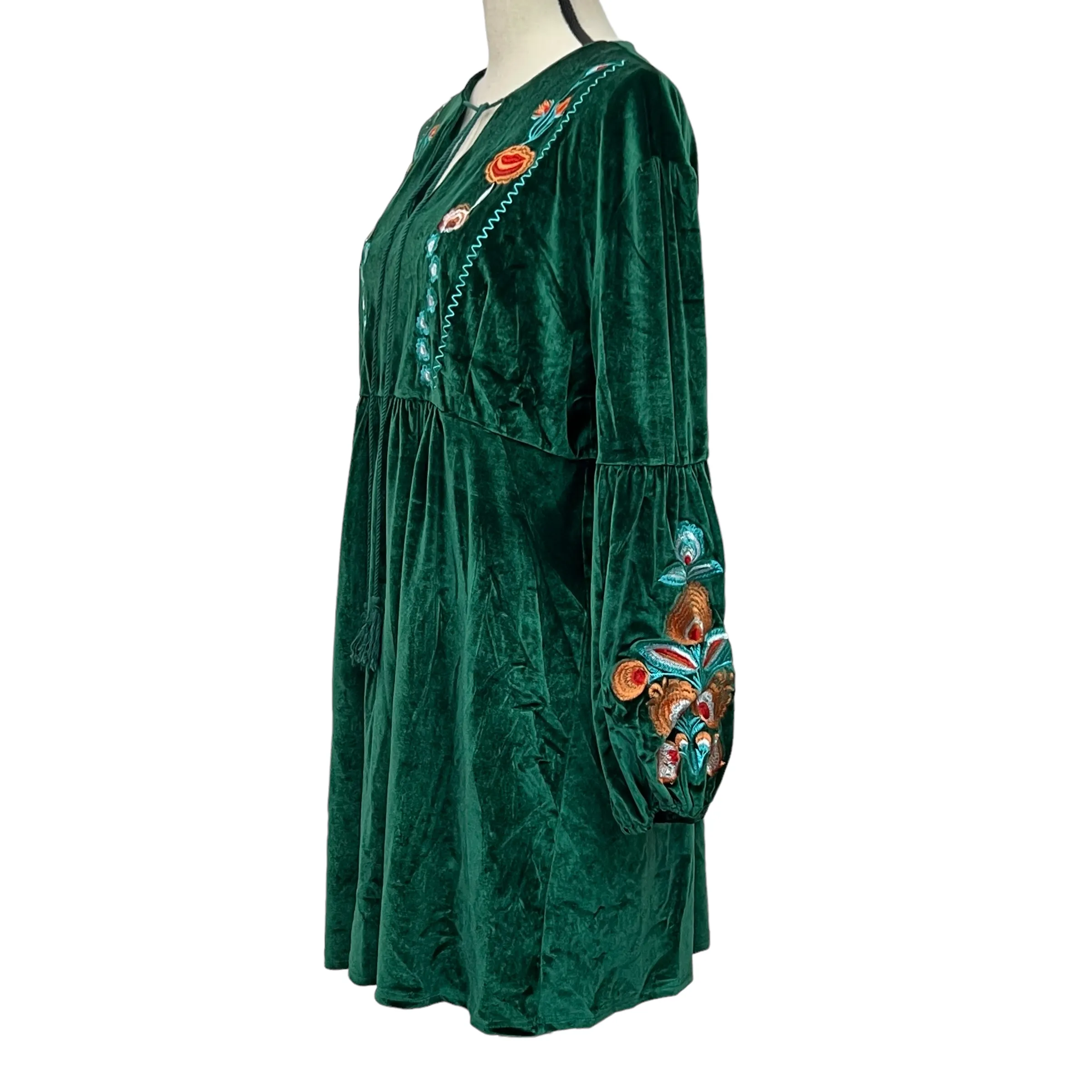 Embroidered Peasant Dress 3XL