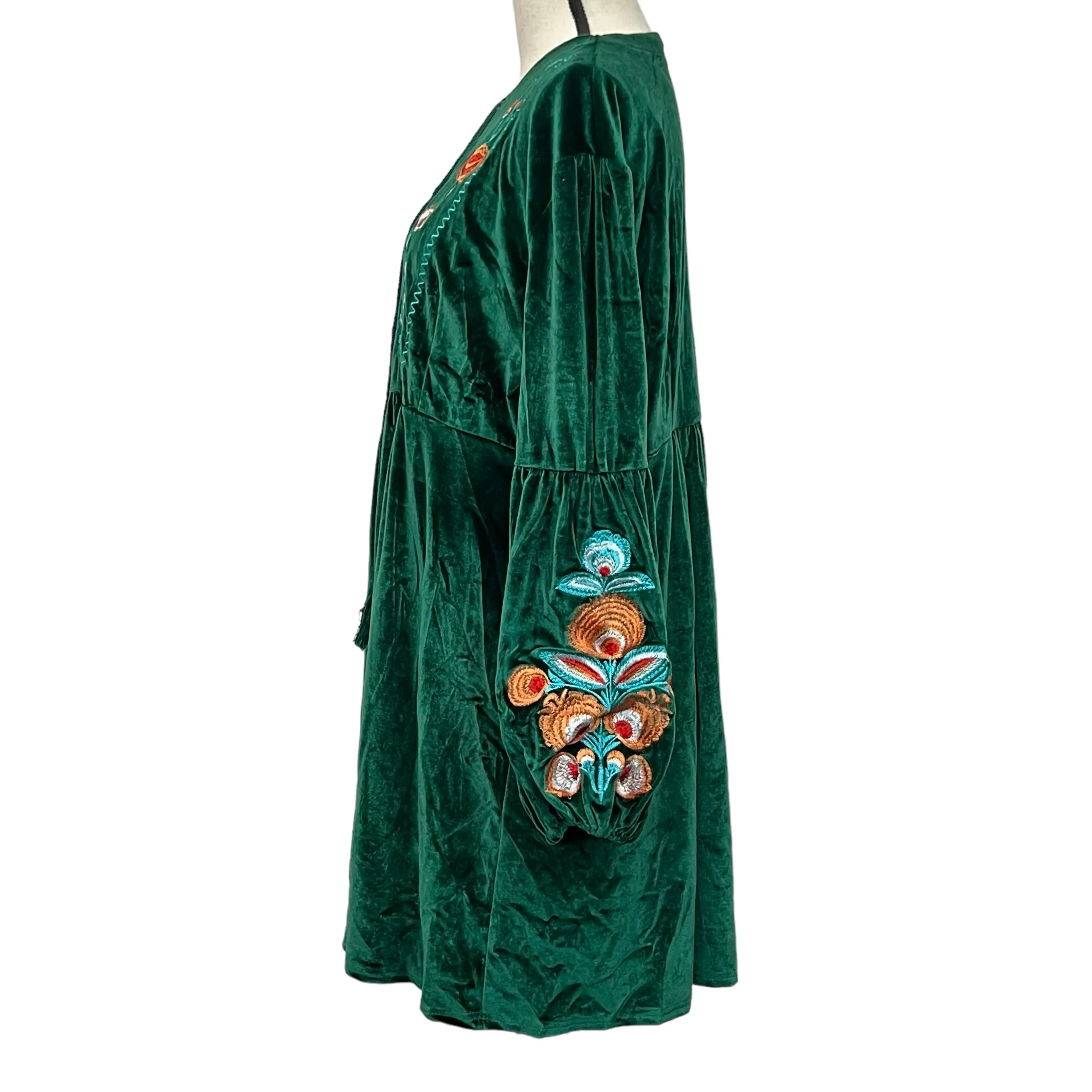 Embroidered Peasant Dress 3XL