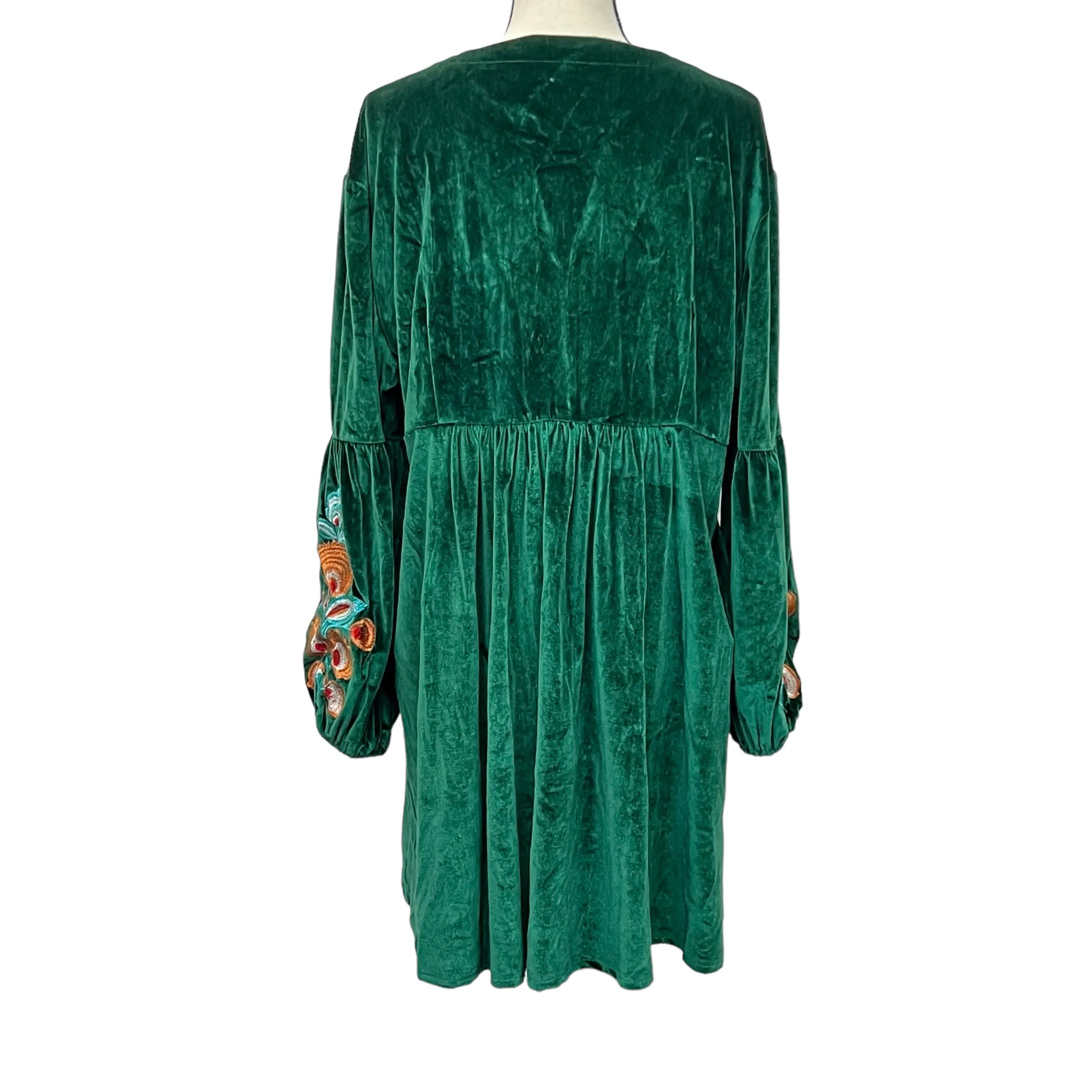 Embroidered Peasant Dress 3XL