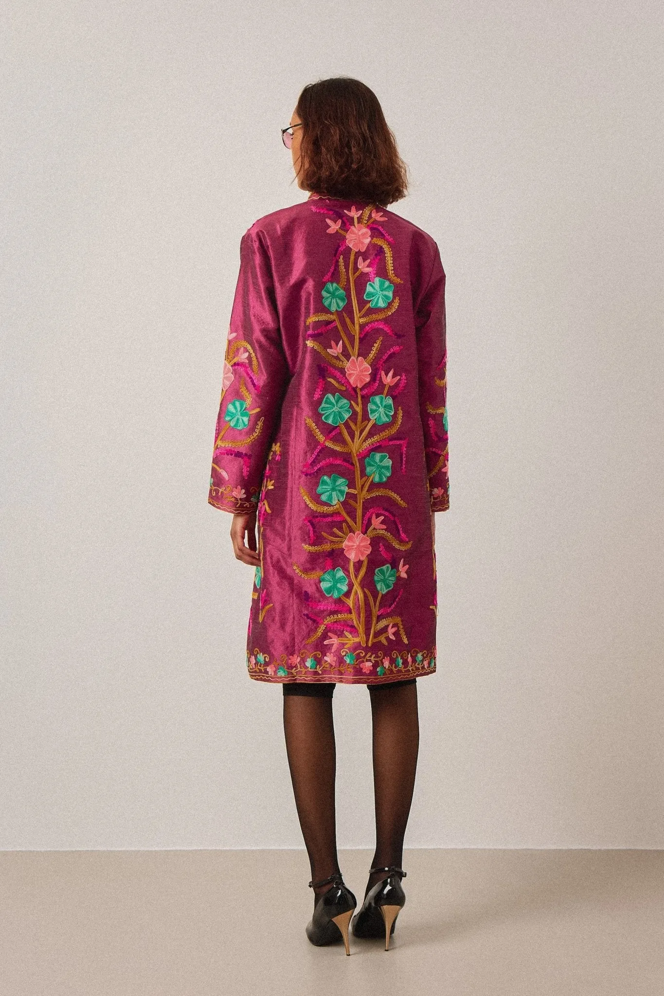 Embroidered Silk Jacket