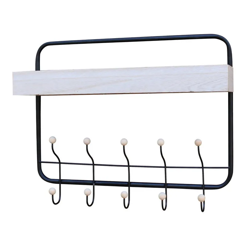 Essentials Shelving Unit Black 1 Shelf