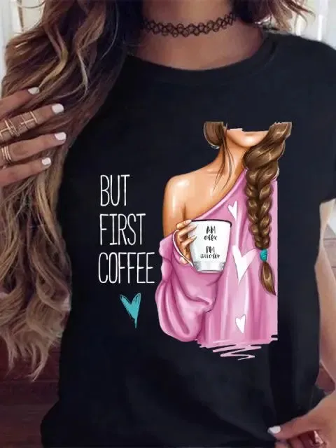 Fashion Style Short Sleeve Women's Tshirt-Maycaur Printed Shirts