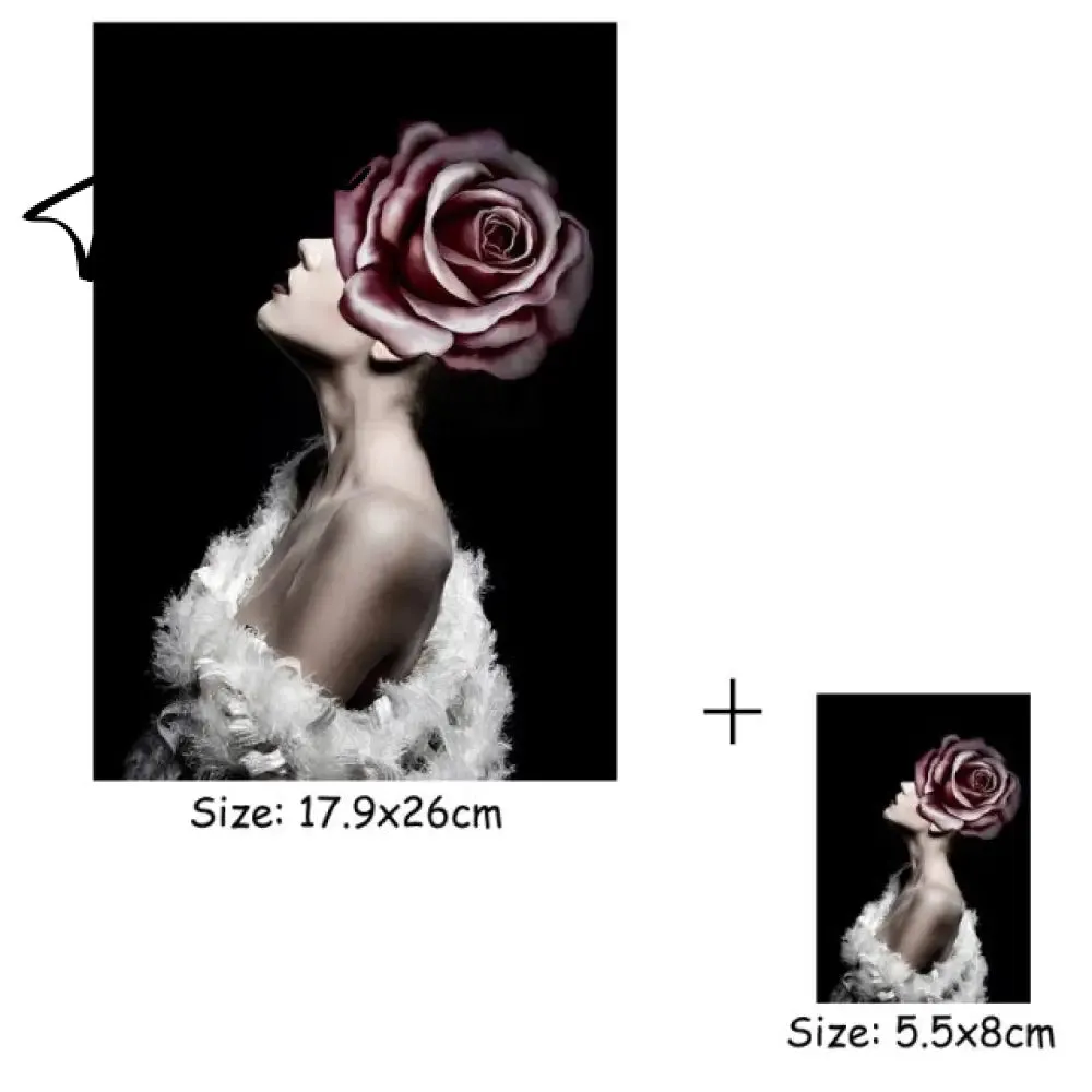 Fashion Woman Thermal Patch Flower Butterfly Girl Transfers T-Shirt Jeans Heat Transfer Washable Diy Iron-On Transfer