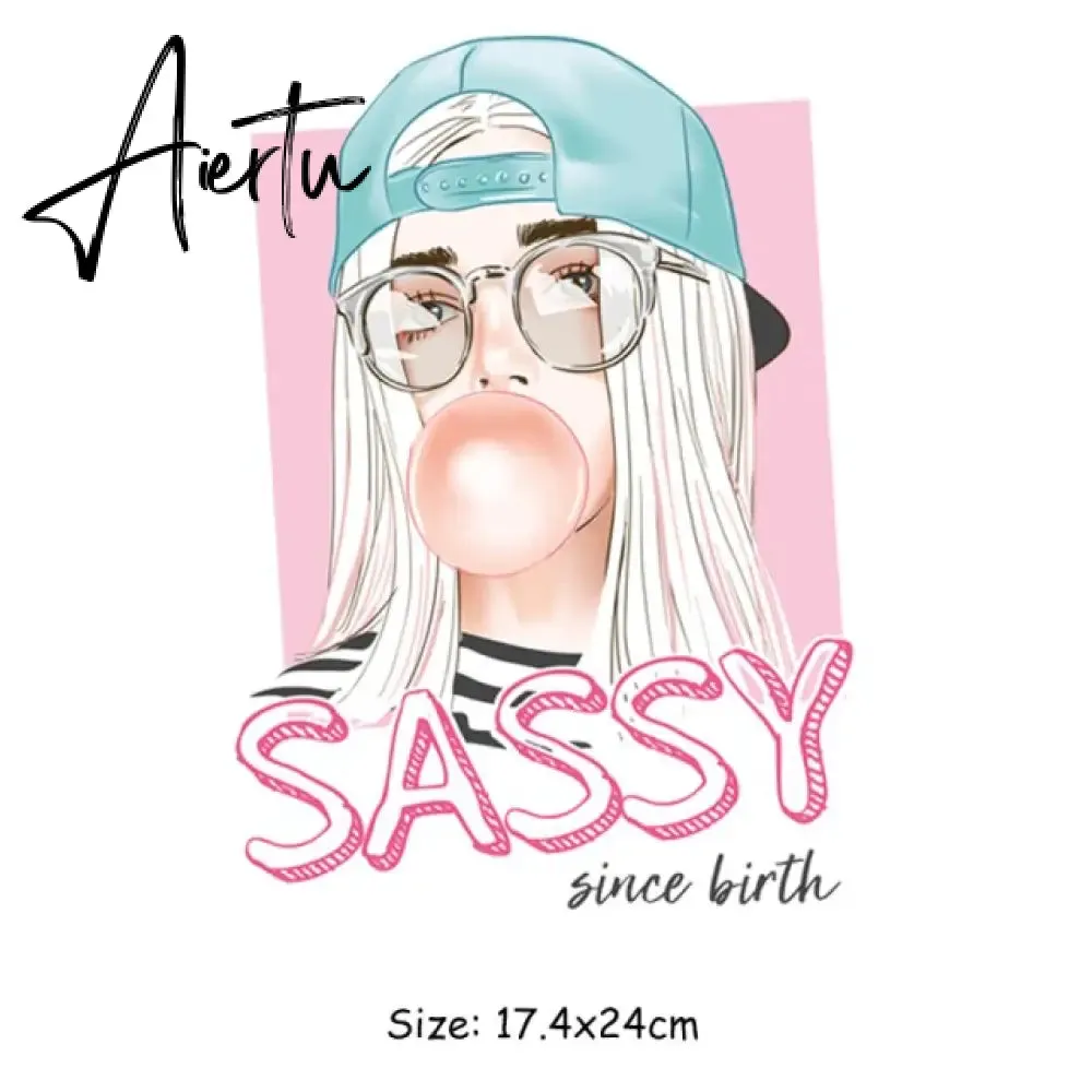 Fashion Woman Thermal Patch Flower Butterfly Girl Transfers T-Shirt Jeans Heat Transfer Washable Diy Iron-On Transfer
