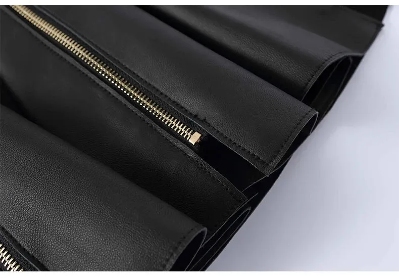 Faux Leather Mini Skirt