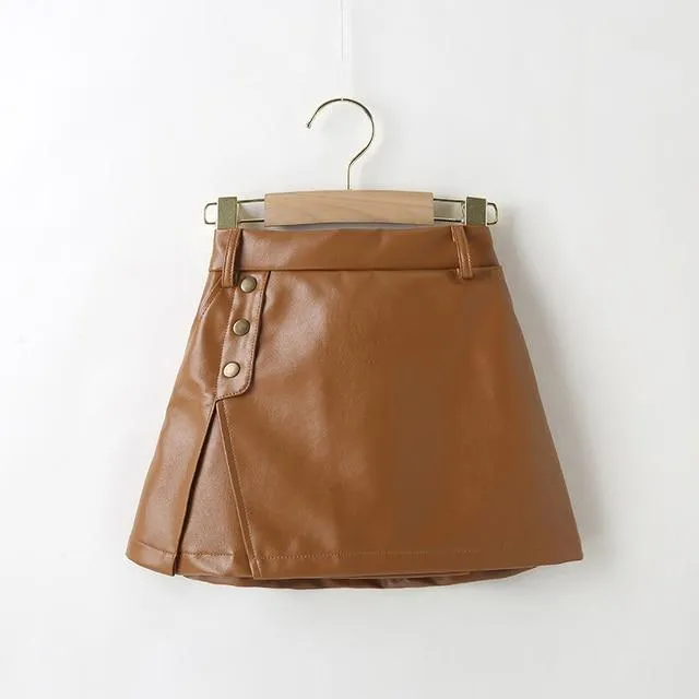 Faux Leather Mini Skirt