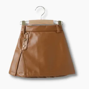 Faux Leather Mini Skirt