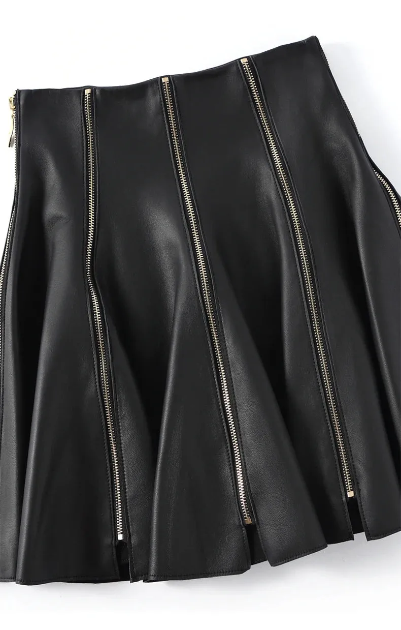 Faux Leather Mini Skirt