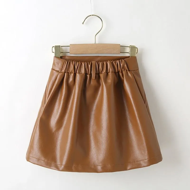 Faux Leather Mini Skirt